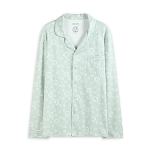 Women's Pajamas Button Design Tops Long Pants Woman Clothes Green Pajamas For Women Set